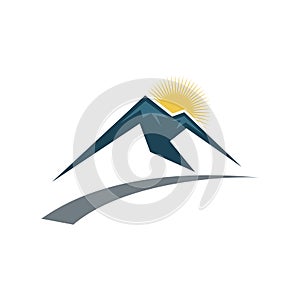 Mountain Logo Template Illustration Design. Vector EPS 10 photo