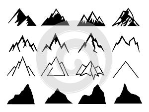 Mountain logo vector collection