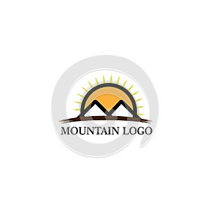 Mountain logo vector illustration conept, icon, element, and template for company