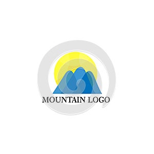 Mountain logo vector illustration conept, icon, element, and template for company