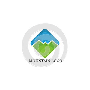 Mountain logo vector illutration concept, icon, element, and template for business