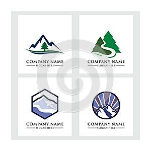 mountain logo vector template