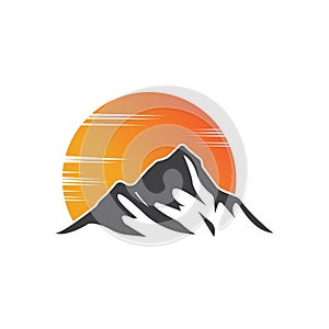 Mountain logo vector template symbol design