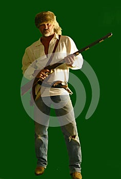 Mountain Man Muzzle Loader, Tomahawk, Knife, Possibles