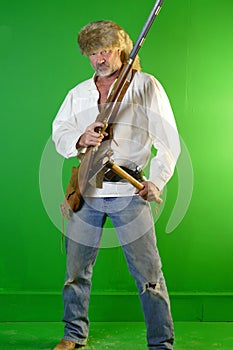 Mountain Man Muzzle Loader, Tomahawk, Knife, Possibles