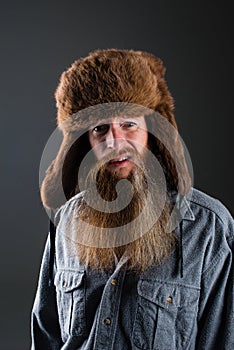 Mountain man with a sneer photo