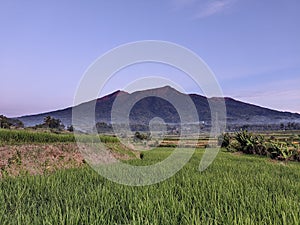 Mountain Marapi west sumatera.