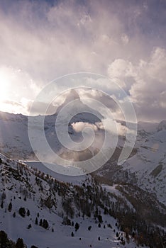 Mountain matterhorn zermatt switzerland photo