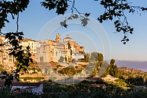 Mountain medieval city in Spain photo