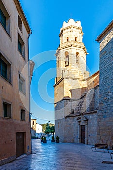 Mountain medieval city in Spain photo