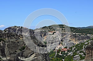 Mountain Meteora Wonder Of The World In Greece Monasteries On The Rocks