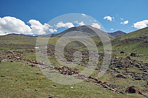 Mountain mongolian natural landscape