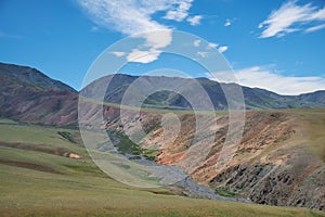 Mountain mongolian natural landscape