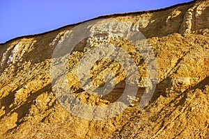 Mountain after a mudflow