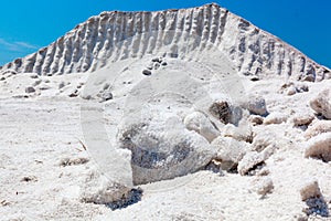 Mountain of natural salt