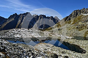 Mountain nature blue sky green park wood clouds lake reflex nice