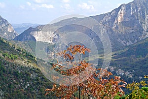 Mountain nature landscape in italy photo