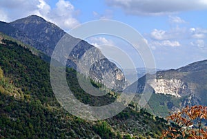 Mountain nature landscape in italy photo
