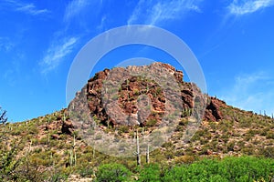 Mountain Near La Selvilla Area in Colossal Cave Mountain Park