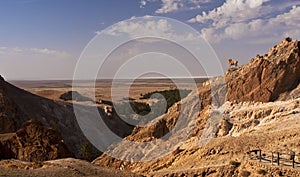 Mountain oasis, Tunisia