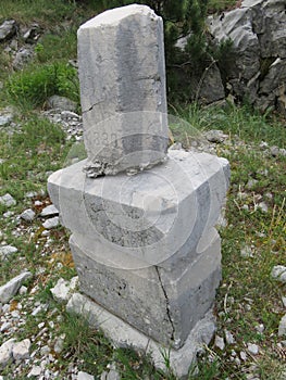 Mountain Orjen Montenegro landmark of hiking trail builders photo