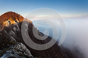 Mountain over clouds - Vrsate, Slovakia