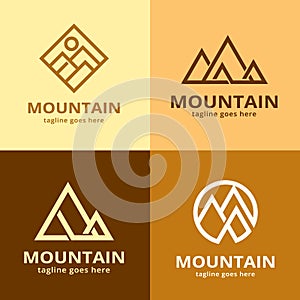 Mountain Pack Logo Template Design Vector