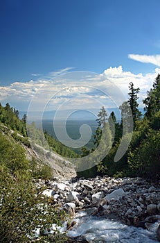 Mountain panorama photo