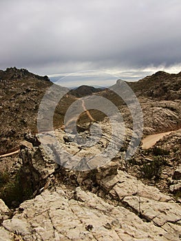 Mountain panorama bolivia rocks