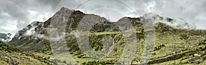 Mountain Panorama Landscape in the Andes, Peru