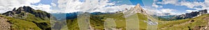 Mountain panorama, passo Giau, Italy