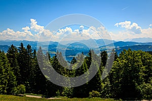 Mountain panorama at the PfÃÂ¤nder in Austria