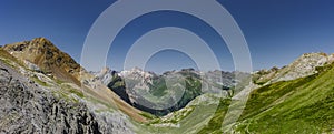 Mountain panorama at Port Du Bouchero Pyrenees