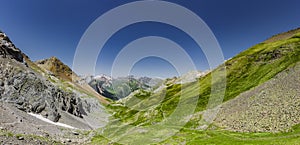 Mountain panorama at Port Du Bouchero Pyrenees