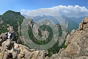 Mountain panorama of Seoraksan National Park