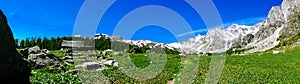 Mountain panorama in summer Alpe Devero