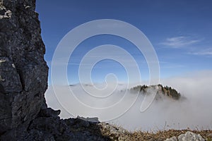 Mountain panorama at Taubenstein mountain, Bavaria