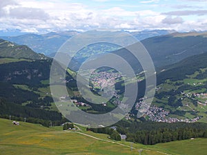 Mountain panorama Val Gardena