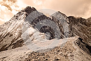 Mountain panorama view from Volovec in Slovakia