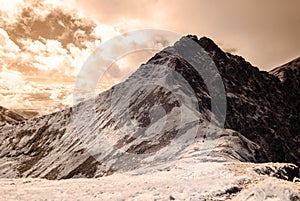 Mountain panorama view from Volovec in Slovakia