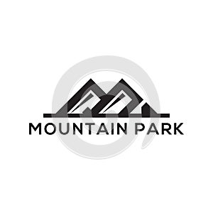 Mountain Park Logo designs, simple and clean logo template