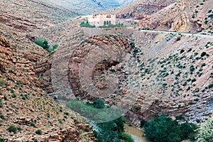 Mountain pass in Dades Gorges, Atlas Mountains, Morocco