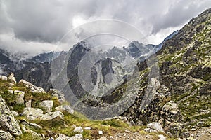 Mountain pass in the High Tatras