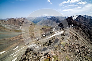 Mountain pass in Kyrgyzstan
