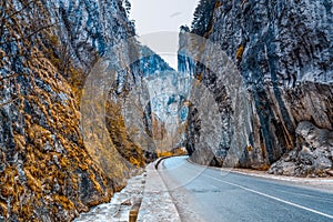 Mountain pass in Transylvania