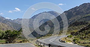 Mountain pass in western cape, South Africa.