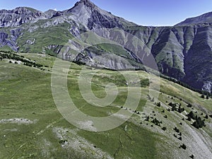 Mountain pastures  of Mercantour National Park