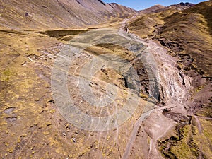 Mountain path in Andes