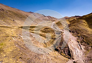 Mountain path in Andes