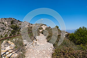 Mountain paths on Monte Calamorro Benalmadena Spain photo